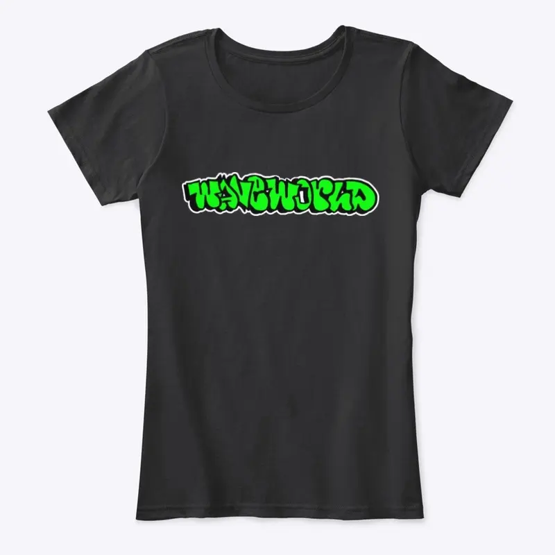 Women’s “Wave Graffiti (Green)” T