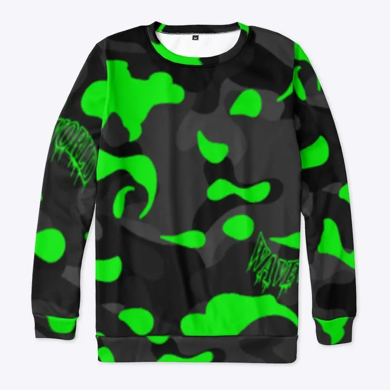 “Wave Camo” Crewneck