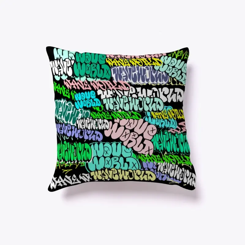 "Graffiti Bombed" Pillow