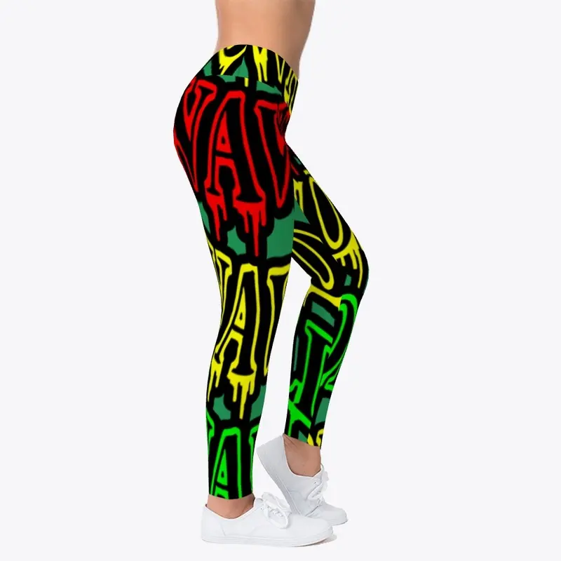 "Rasta Big Drip" Leggings