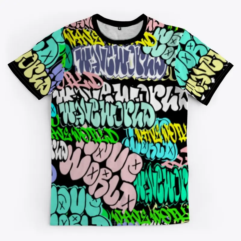 "Graffiti Bombed" T